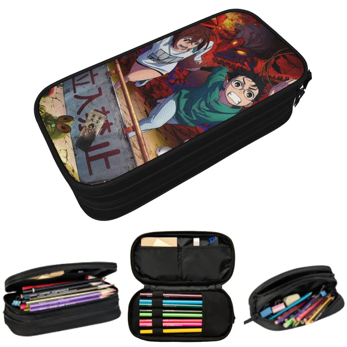

Dandadan Okarun Retro Anime Pencil Case for Kids School Pen Box Pencil Bag Stationery Supplies Pen Holder Bag