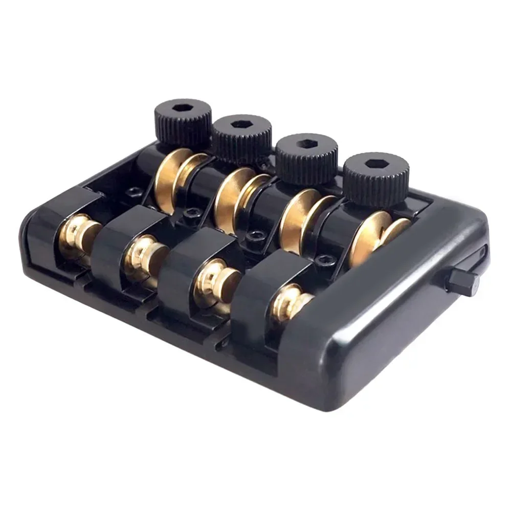 Superior Quality Professional Travel Bass Bridge for 4 String Headless Bass Guitars Enhance Your Musical Journey