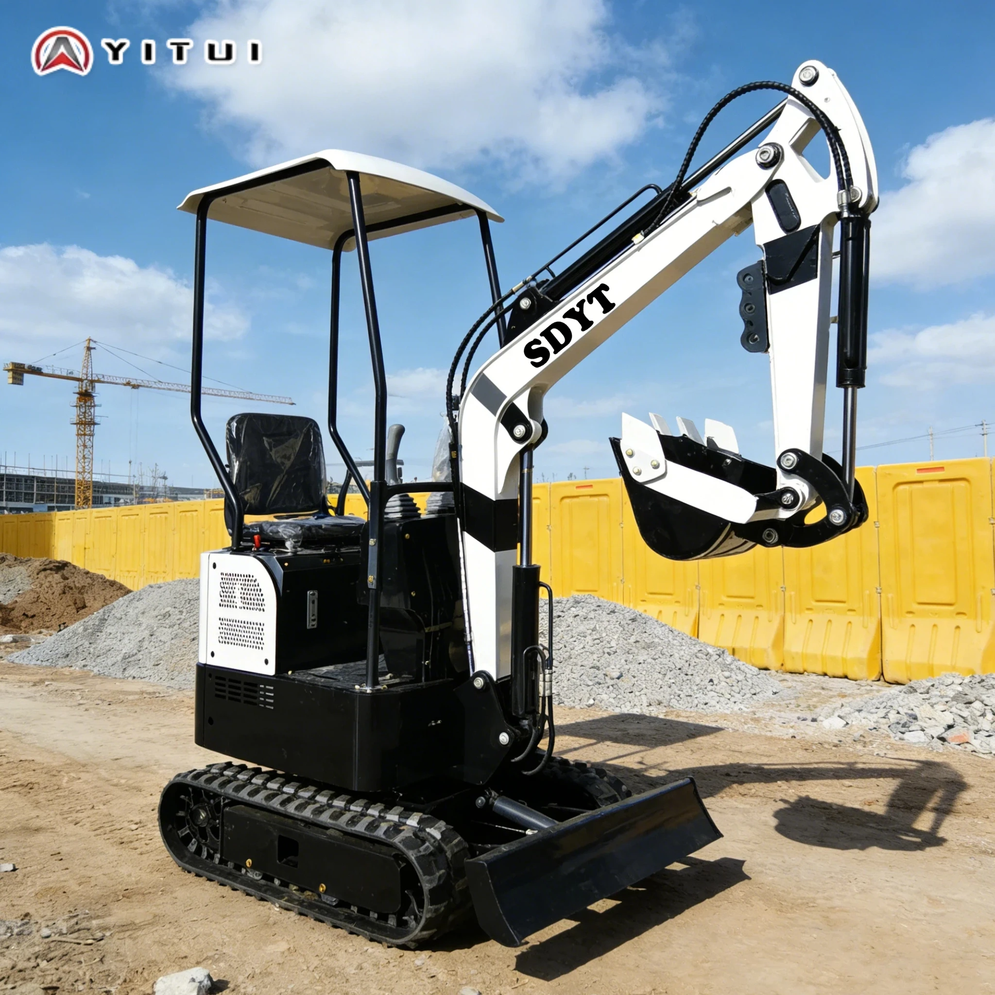 Mini Excavator Diesel Mini Excavator 1.2 Ton Crawler Bagger With Hammer Pipeline For Farm Road Maintenance For Home Customized
