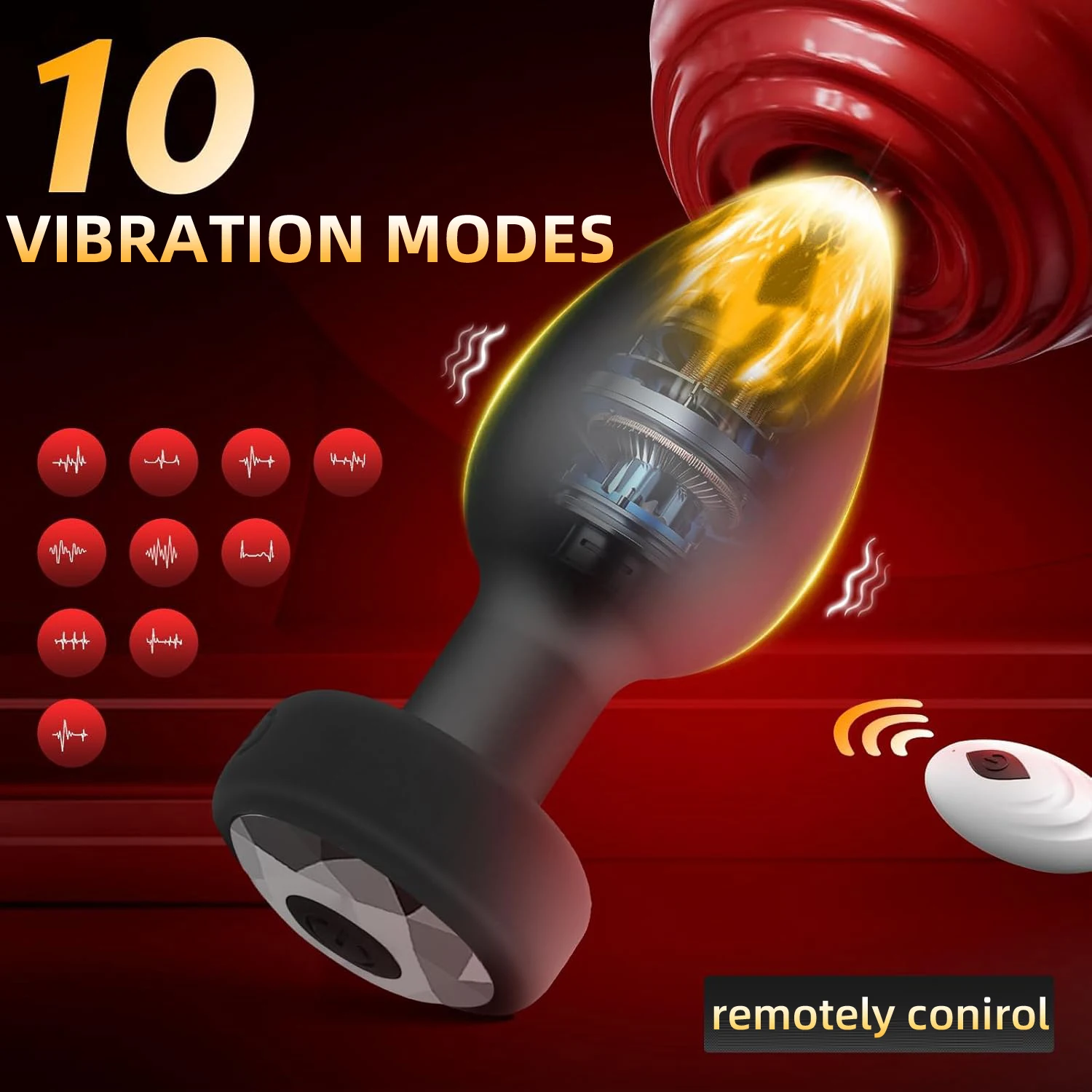 التحكم عن بعد الشرج هزاز بعقب المكونات الرجال جهاز تدليك للبروستاتا محفز الإناث الاستمناء الكبار App اللاسلكية الجنس لعب للنساء #1