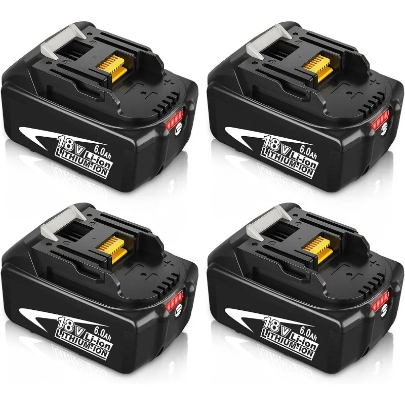 for 18V Battery 6.0Ah Compatible with 18V Lithium ion Battery BL1815 BL1860B BL1860 BL1850