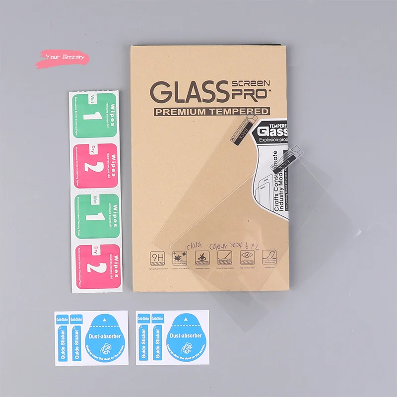 

Y-2Pcs Screen Protector Anti Shockproof Tempered Glass Bubble Free 6/7/10.3 Inch For KOBO Clara 2E Libra Colour