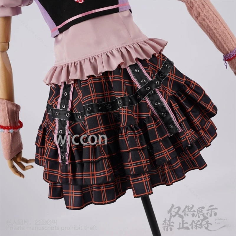 أنيمي لعبة إنفينيتي نيكي كوميك كون جيراي كي بنات Y2K الشرير Harajuku جميل الدانتيل منقوشة تنورة كعكة Kawaii فستان مخصص