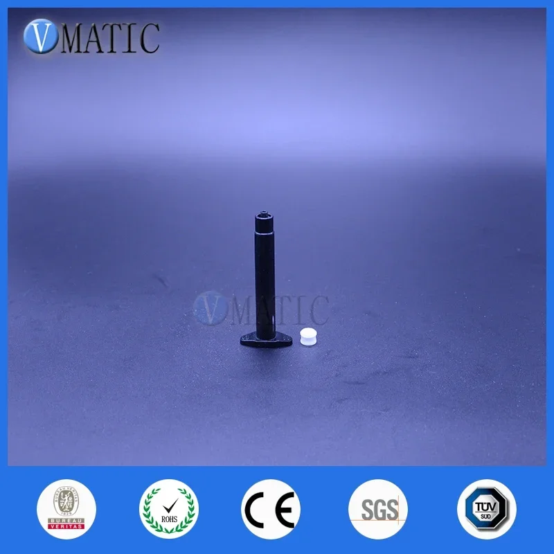 Free Shipping Wholesale 2,500 Sets 3cc ml UV Black Adhesive Pneumatic Syringe Barrel Plastic Piston, Stopper & Cover