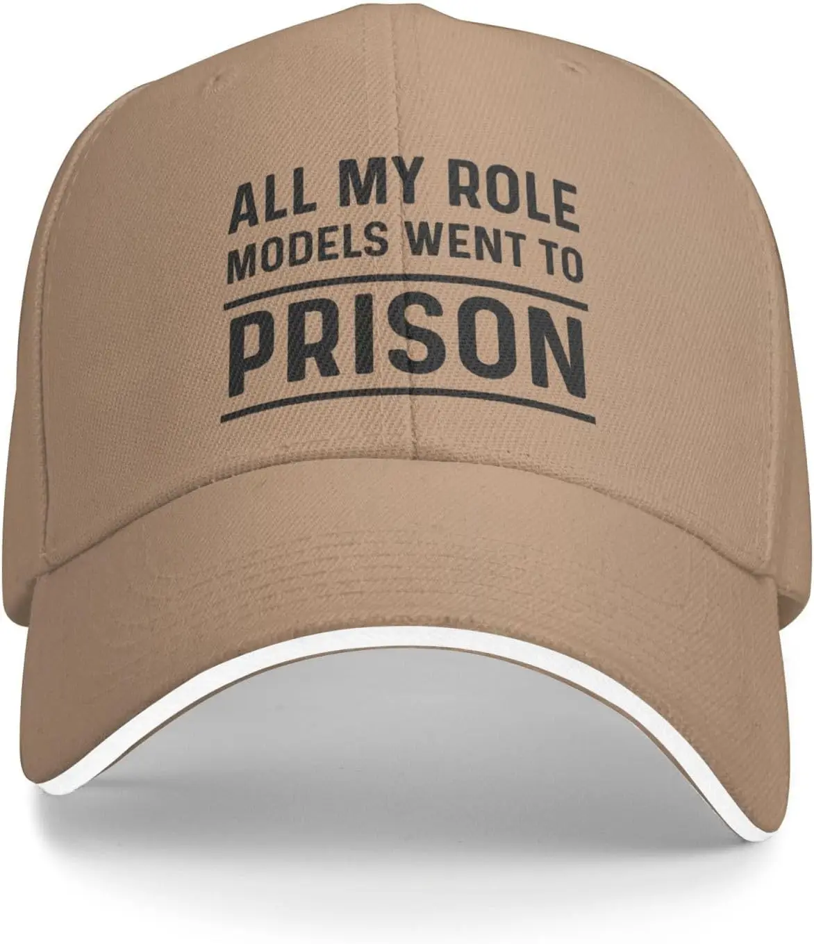 Funny Hat All My Role Models Went to Prison Hat Women Dad Hats Vintage Caps