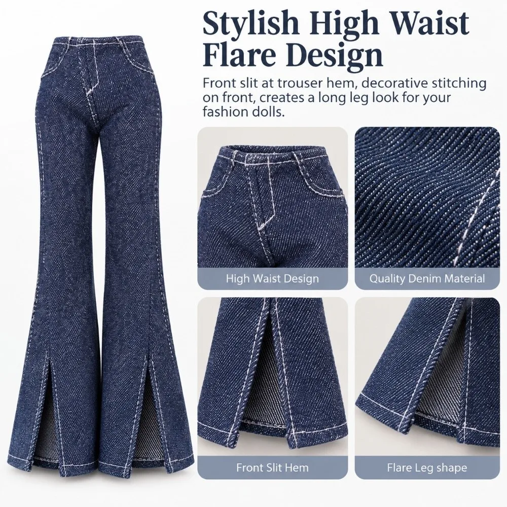 Multi Style Long Trousers High Waist Fashion 30cm Girls Many Style 1/6 BJD Dolls Accessories