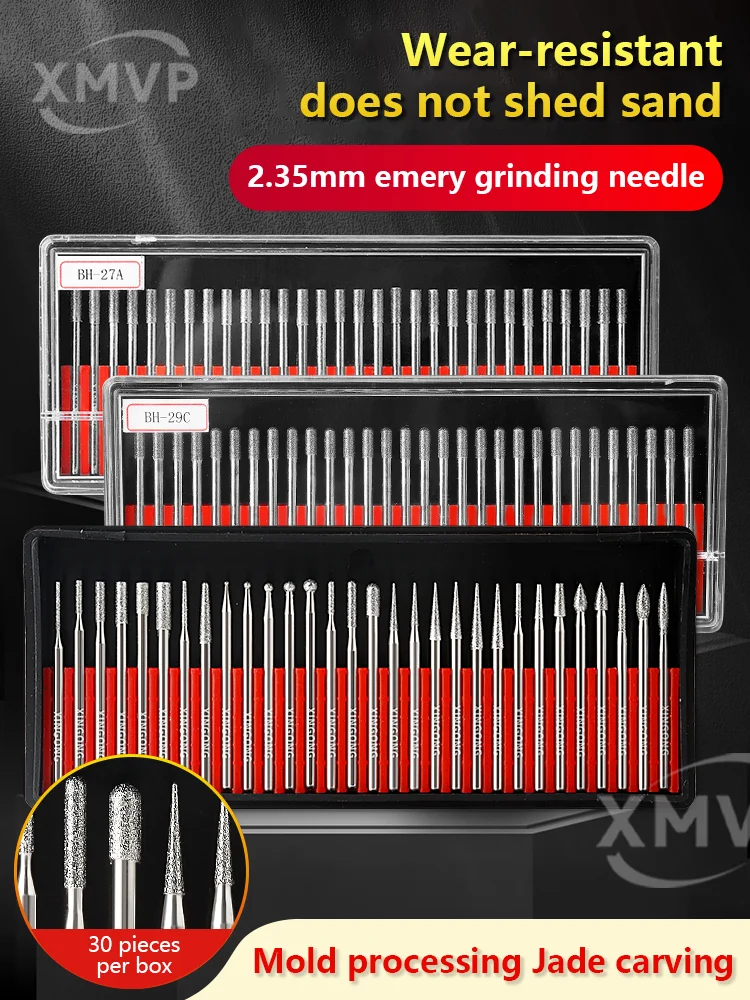 

Diamond grinding head 2.35, sharp fine electric grinding needle, diamond sand drilling needle, jadeite hole expander, jade carvi