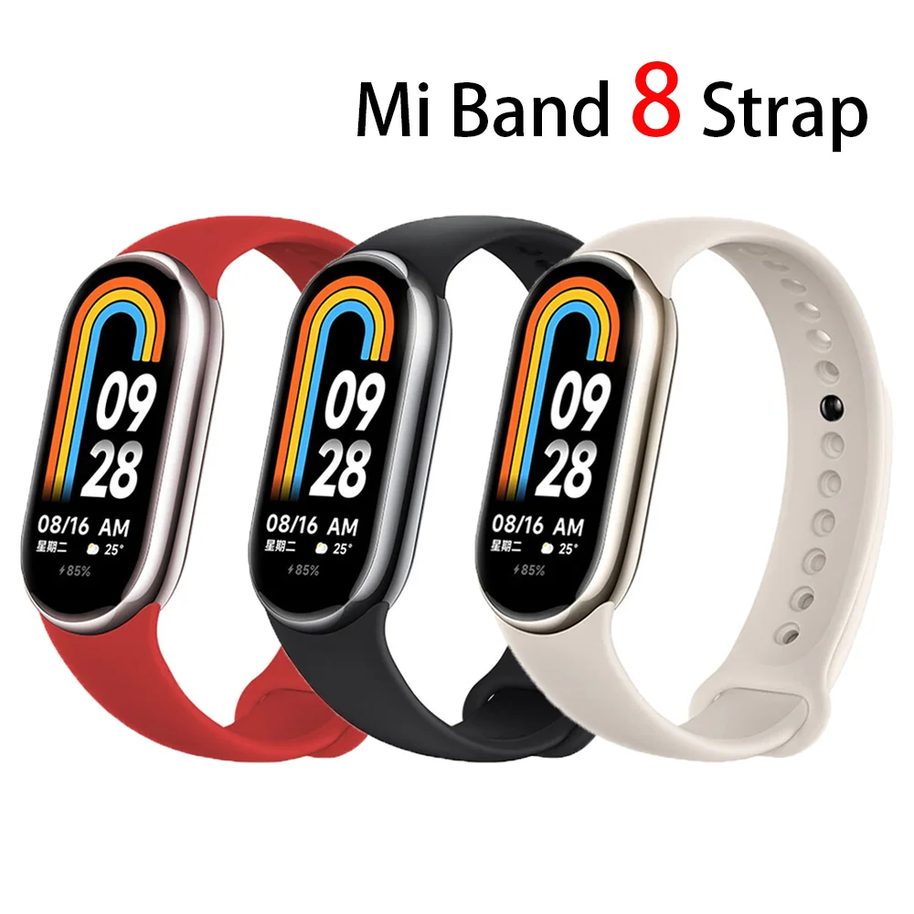 Bracelet for Mi Band 8 9 Strap NFC Accessories Sport Silicone Rubber SmartWatch Wristband pulseira correa Xiaomi MiBand 8 strap