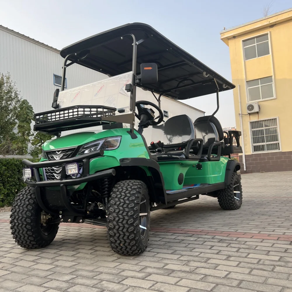 2024 Model 2/4/6 Seat High Quality Electric Golf Cart 60V 72V Lithium Battery Four Wheel Street Legal Golf Cart