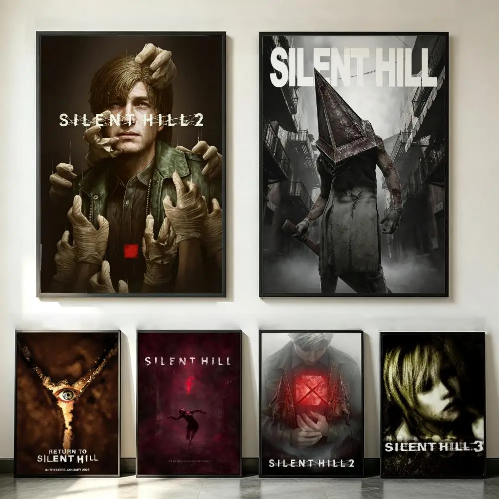 game Silent Hill Poster Poster HD Trendy SelfAdhesive Wall Art Print For Living Room Bedroom Dorm Office Home Gift