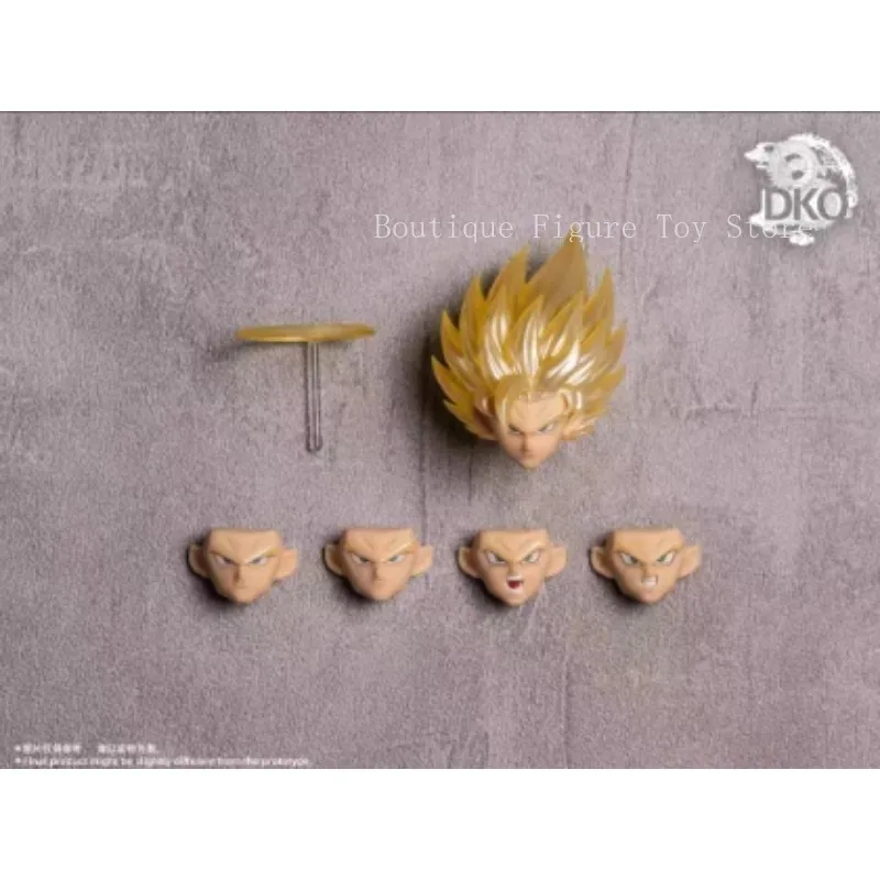 Reprint DKO Dragon Ball Super Saiyan Son Goku SSJ2 Head Sculpt Anime Action Figure Model Toy Gift view 2