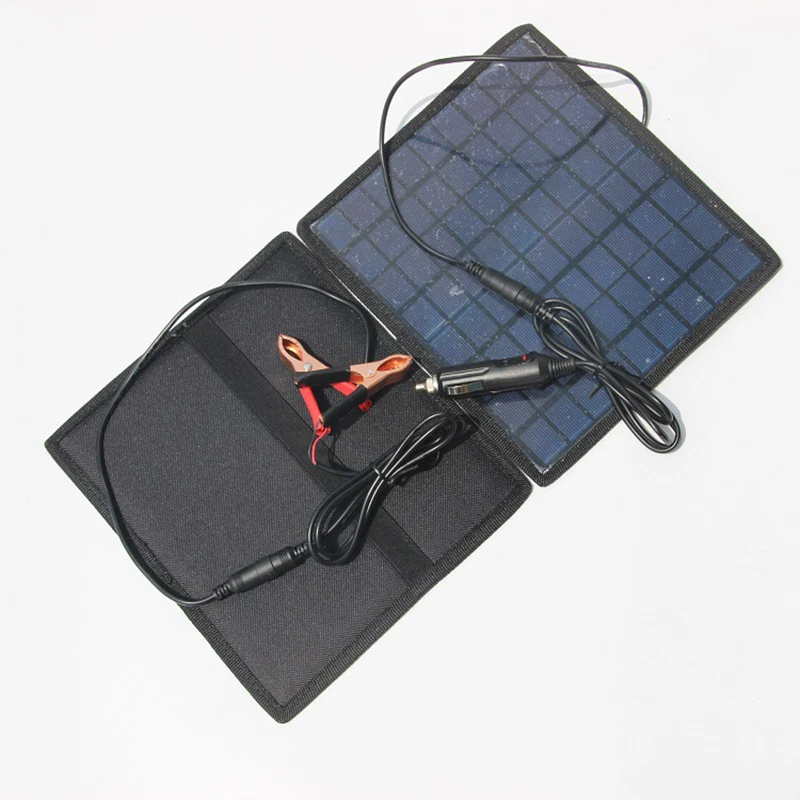 6W 18V solar charging panel, used for 12V battery cars, campervans, ships outdoor charging