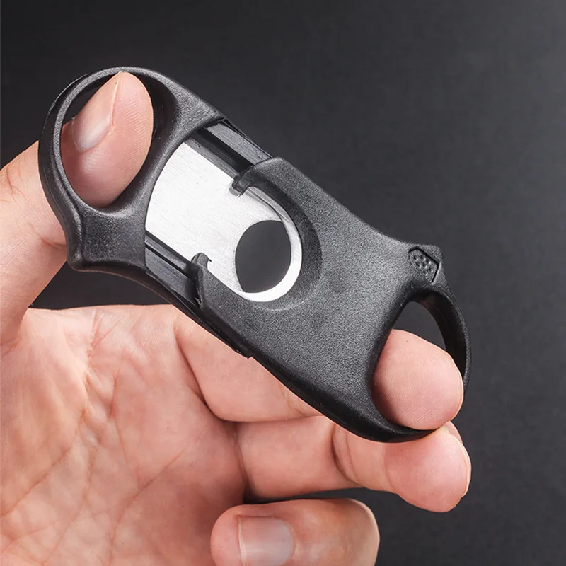 Plastic Cigar Cutter Stainless Steel Manual Cigarette Breaker Cigar Accessories