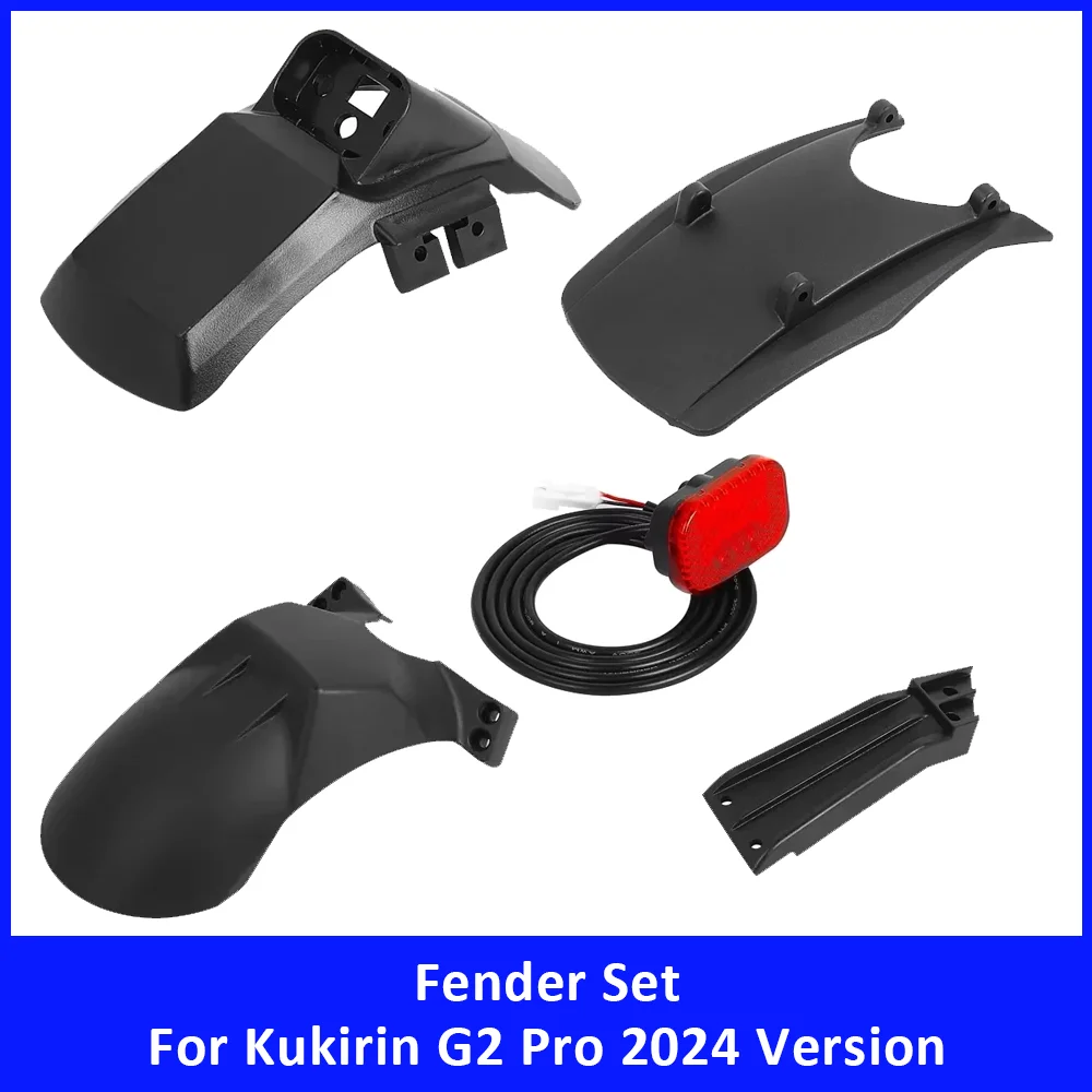 

Переднее и заднее крыло для Kukirin G2 Pro 2024, версия, аксессуары для электрического скутера, крепежный кронштейн заднего крыла, детали заднего фонаря