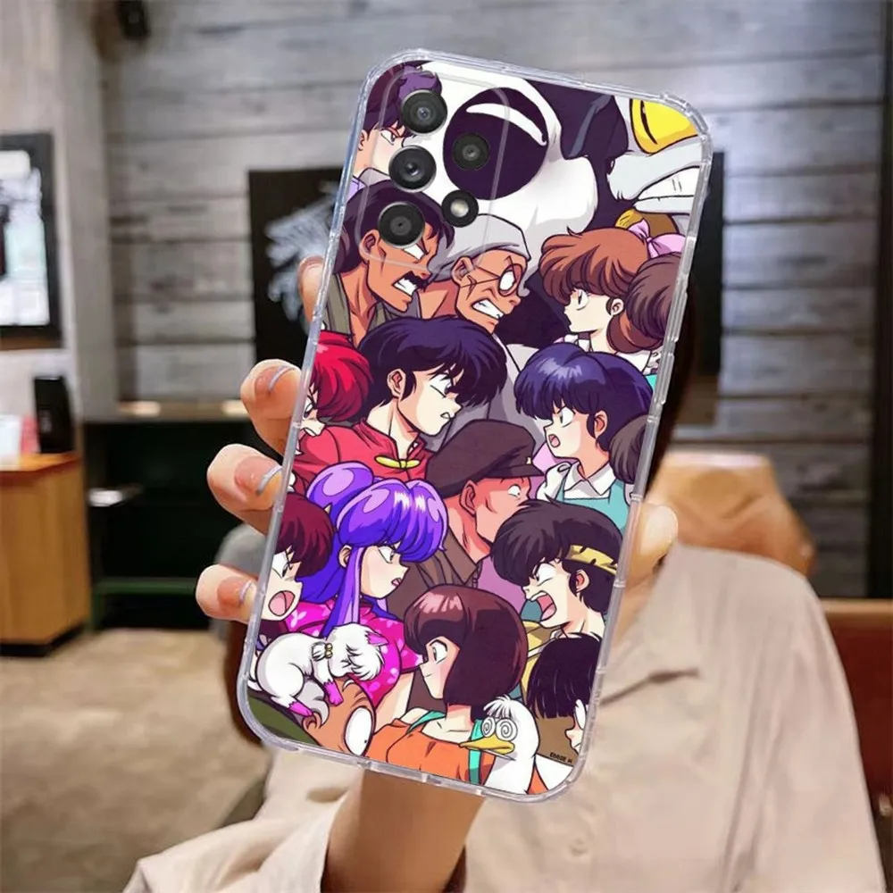 Manga Ranma 12 Phone Case For Samsung Galaxy A71,70,52,51,40,31,A50,30S,21S,Note20ultra Transparent Cover