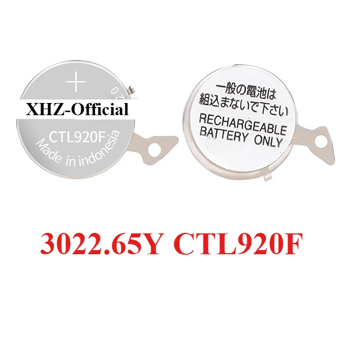 CTL920F 3022.65Y CTL920 with tags 3022 65Y 3022-65Y Seiko Solar Kinetic Watch Rechargeable Battery Capacitor