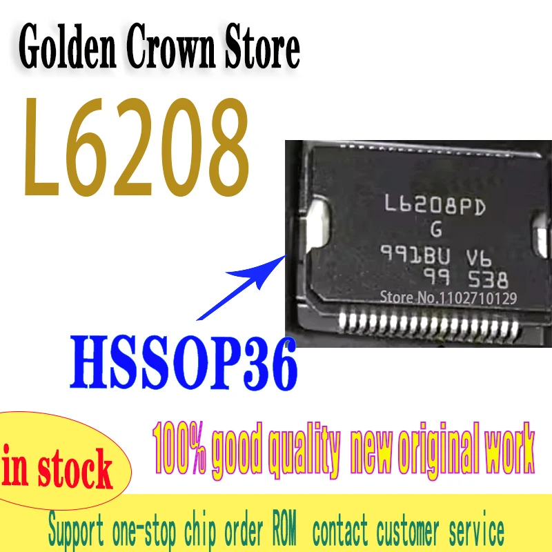L6208PD  5pcs/lot  L6208 HSSOP-36