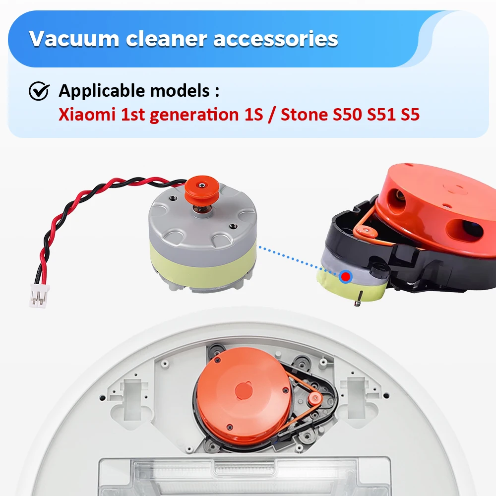 LDS Motor for Xiaomi Roborock S50 S51 S55 S5 S5 Max S6 Pure S6 MaxV Vacuum Cleaner Distance Sensor With Orange Pulley Motor