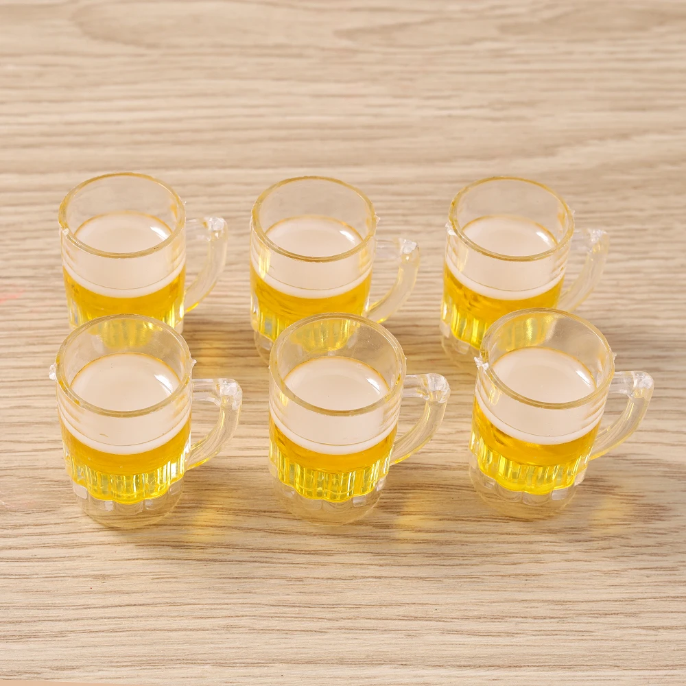 Tusember 5 Stück Prost Harz 3D Simulation Bierkrug Charms Sprudelnde Getränkeflaschen Anhänger Ohrring Armband DIY Schlüsselanhänger Schmuck – Detail 5