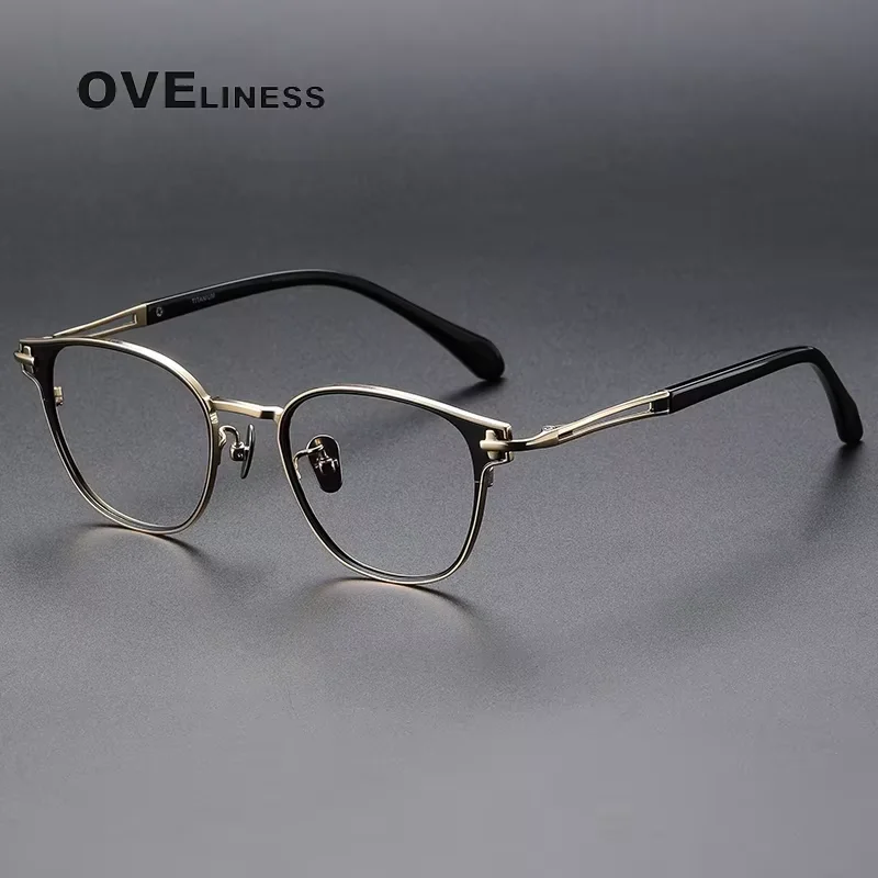 

Vintage Acetate Titanium Glasses Frame Men Retro Eyeglasses frames Women Eyewear High Quality spectacles