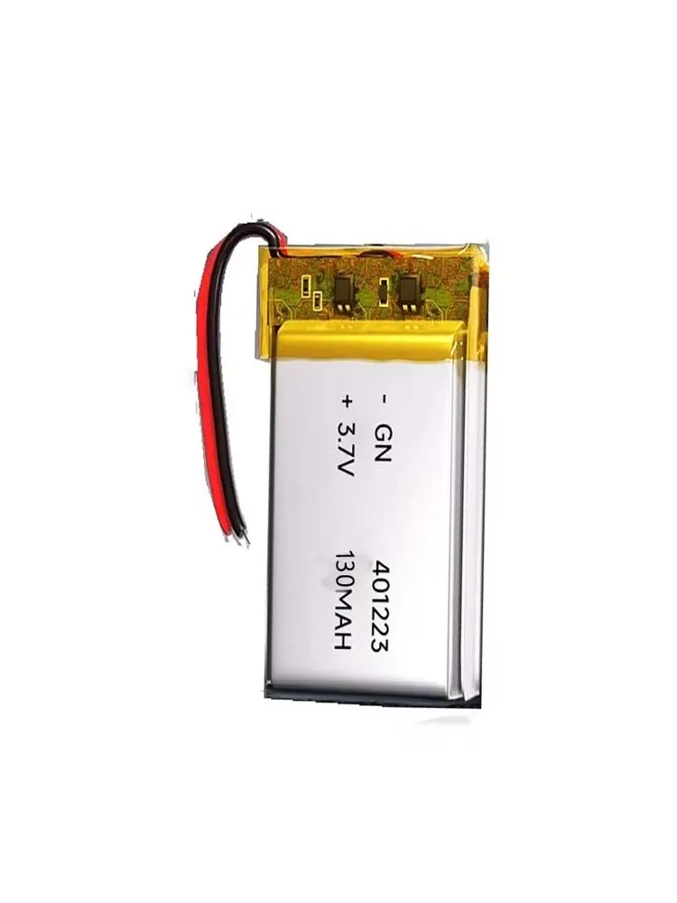 1-20 SZTUK 401223 3.7V Pełna bateria zamienna 130mAh Li-Polymer do głośników Bluetooth Xiaomi Mi Band 5 Band5 Watch 2-Wire — zdjęcie produktu 7