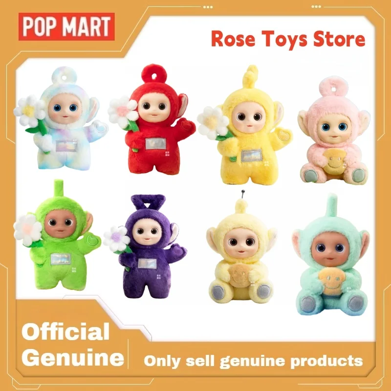 

POP MART телепузики «Скажи Hello», серия слепая коробка, фигурки героев, милая кукла с кокосовым тостом Dipsy, Коллекционная модель, игрушка в подарок