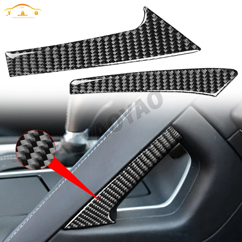 

Carbon Fiber For Corvette C7 2014-2019 Central Handle Gear Shift Handle Trim Decal Auto Decoration Sticker