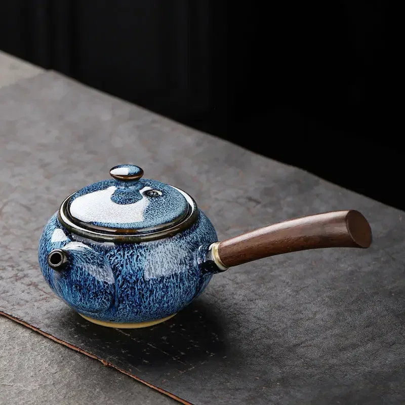 Ceramic Teapot Highend Side Handle Pot Kung Fu Tea Set Small Chhai tea ceremony