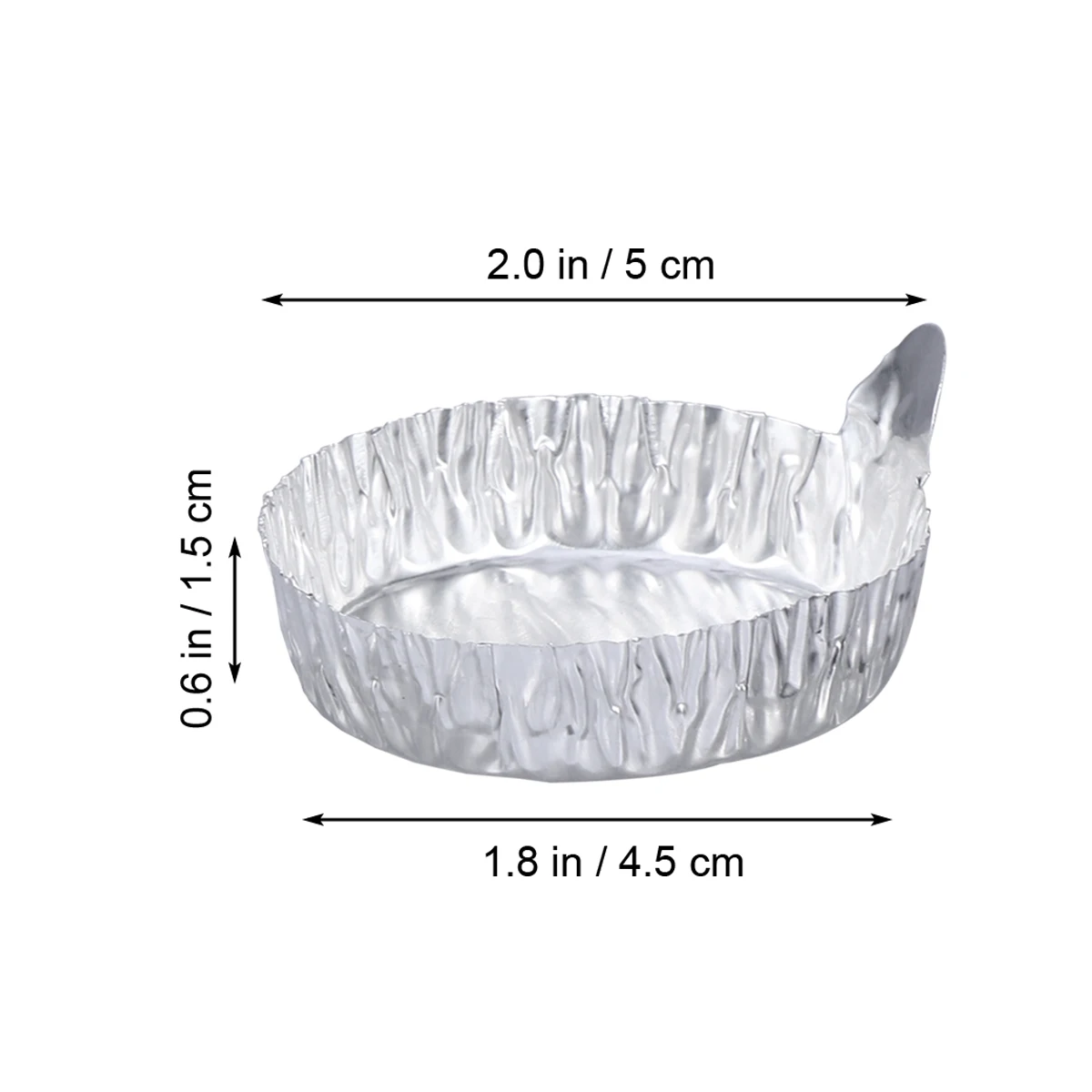 

10pcs Weighing Boats Aluminum Foil Disposable Small Mini Plates for Evaporating Drying Storage Crimped Walls Flat Bottom Dust