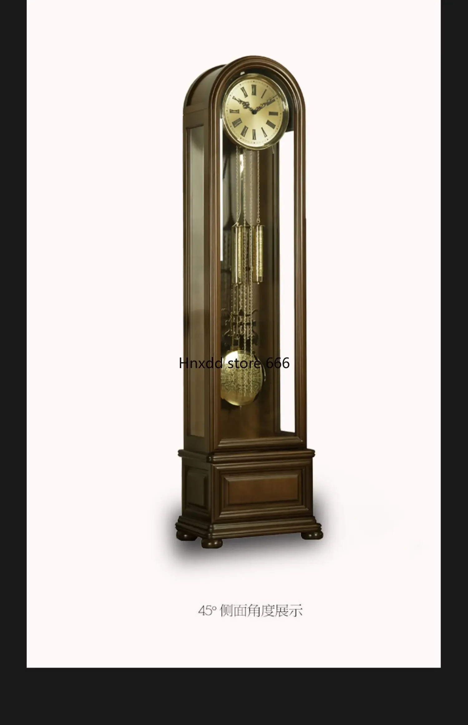 Living room home new Chinese European large desk clock retro Polaris vertical pendulum clock