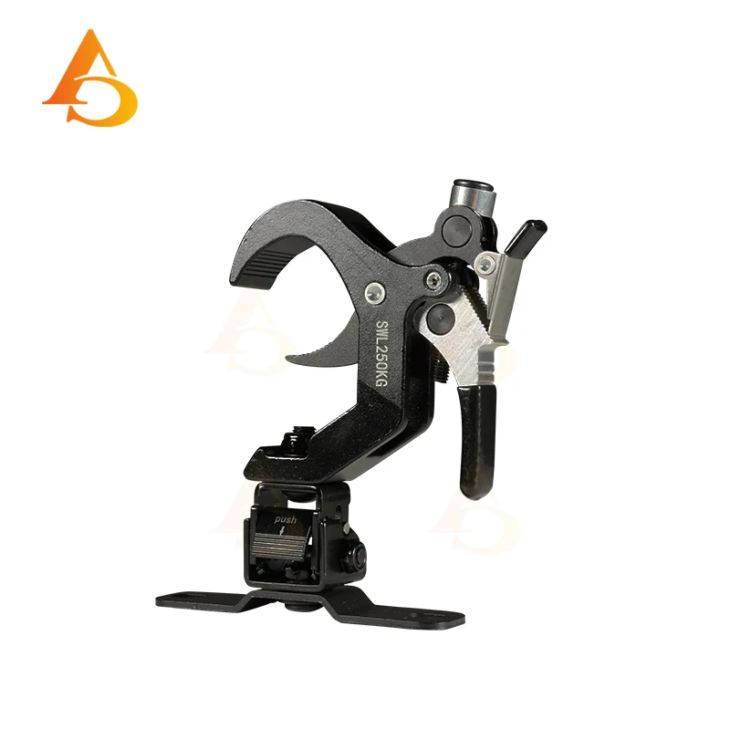 

A pair 45-60mm 250kg Moving Head Stage Lighting Clamp with Quick Lock Hook, Anderson Metal Professional Lighting Hook