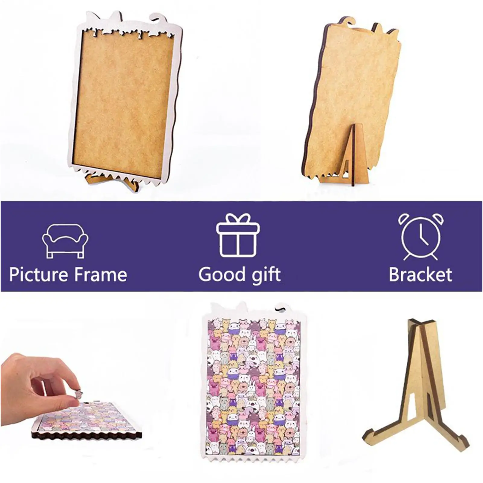 동물 나무 퍼즐 직소 퍼즐 거실 장식 홈 데코 동물 퍼즐 성인 청소년 수집가 가족 모임 게임