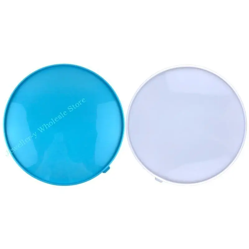 R7UF Diy Round Tabletop Drop Mold for Creative Large Round Tabletop Table Top River Table Making Silicone Mold for Decor