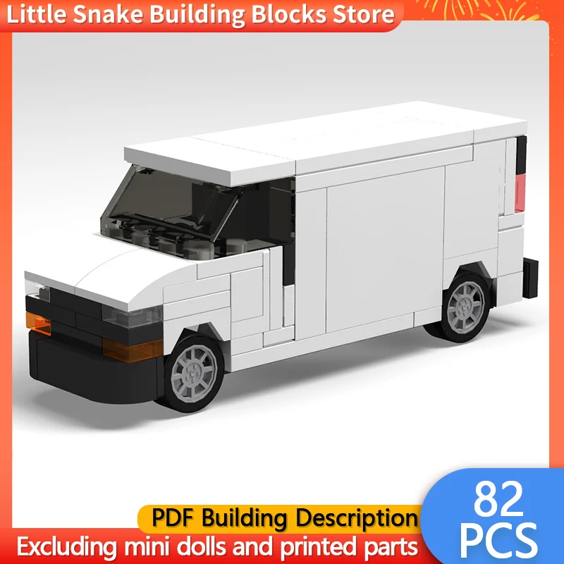 City Car Model MOC Building Bricks Multi-Functional Business Vehicle Modular Technology Children Holiday Gifts Assemble Toy Suit