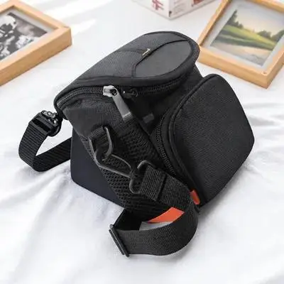

1Pcs Camera Shoulder Bag Nylon Durable Layered Design Protection Case Compatible with A6000 A6300 A5100 Travel Storage