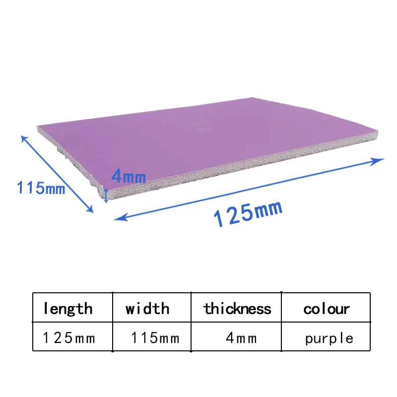 Car Paint Polishing Hand Tear Sponge Sandpaper 115*125mm Purple Sand Roll Plastic Parts Hardware Beauty Abrasive