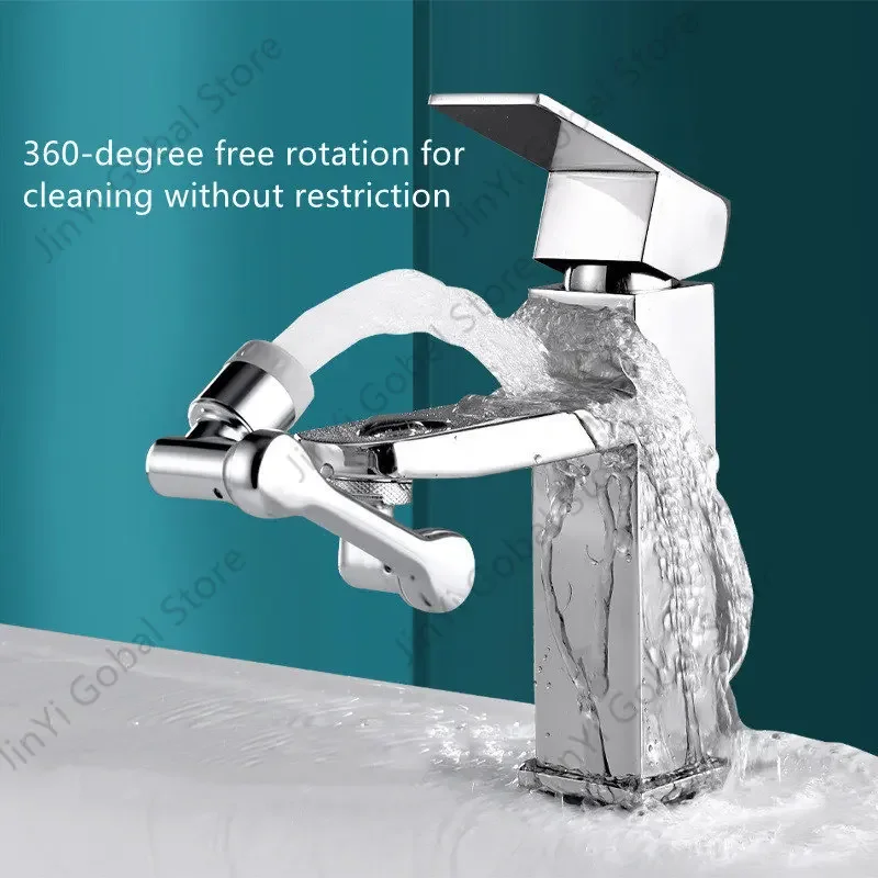 1080° Universal Faucet Extenders Aerator Washbasin Tap Extension Splash Filter Bubbler Nozzle Robotic Arm Kitchen Tap Extend