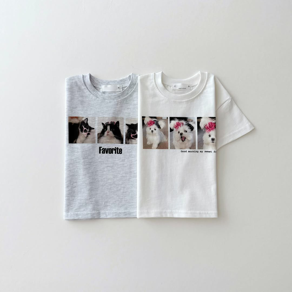 Summer Toddler Costume Short Sleeve T-shirt Baby Boys And Girls Round Collar Cartoon Tees Tops Children's Clothes Simple T Shirt