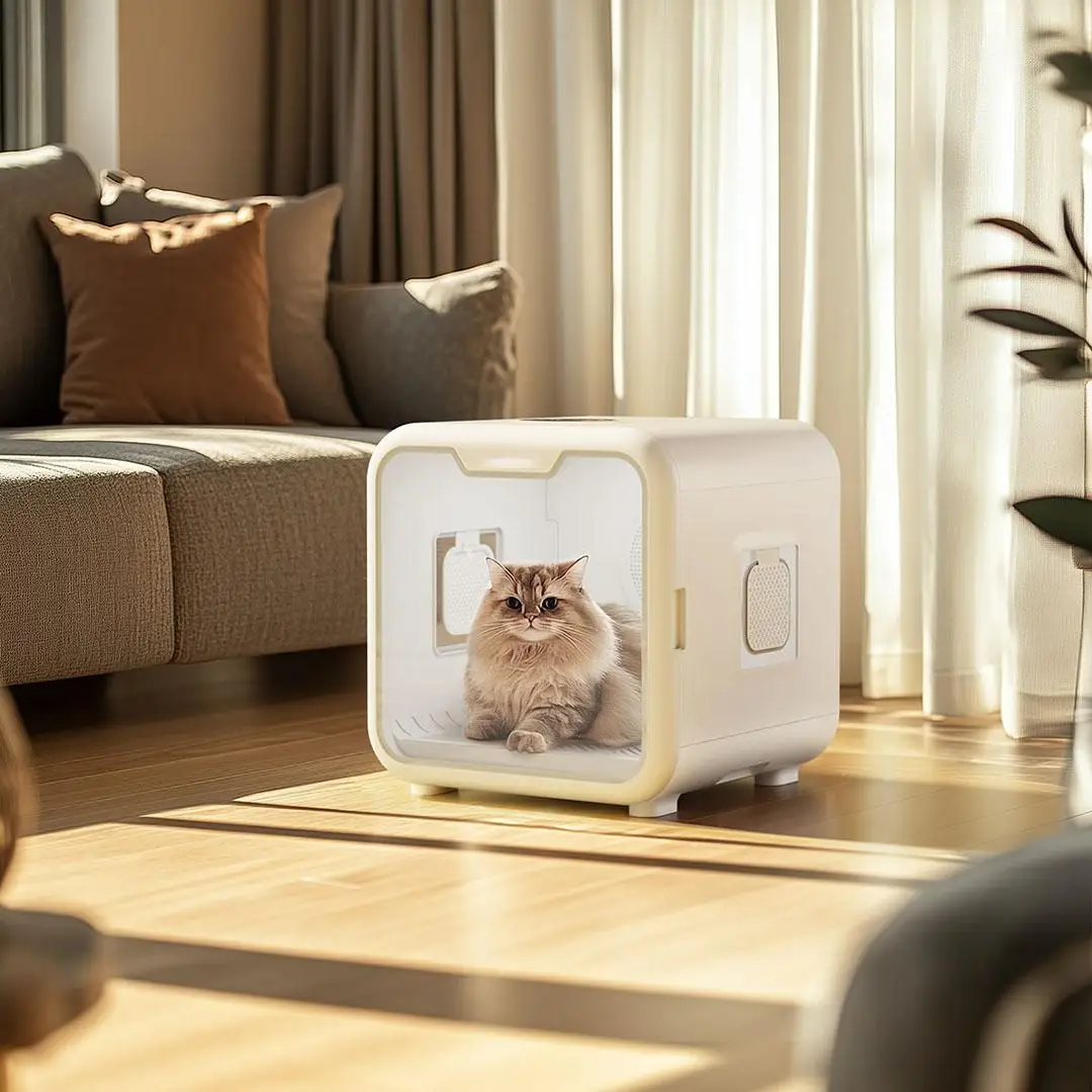 

Intelligent pet drying box automatic hair dryer 65L large capacity U-shaped air duct port