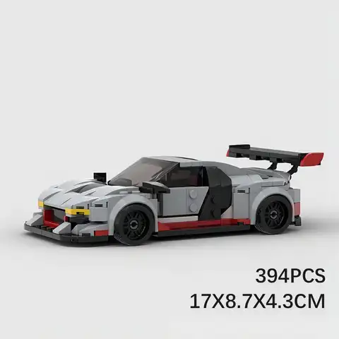 Audied Racing Speed Leksaksbilserie Klossar R8 GT3 Champions Sportbil Byggklossar Fordon Kloss Utbildning Barnleksaker För Pojkar 10 best sales Audi R8 Lego - №2