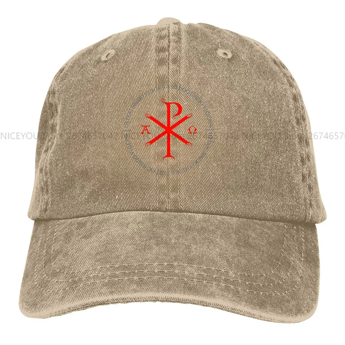Zomerpet Zonneklep Chi Rho Hiphop Caps Ridders Templar Cowboyhoed Pet