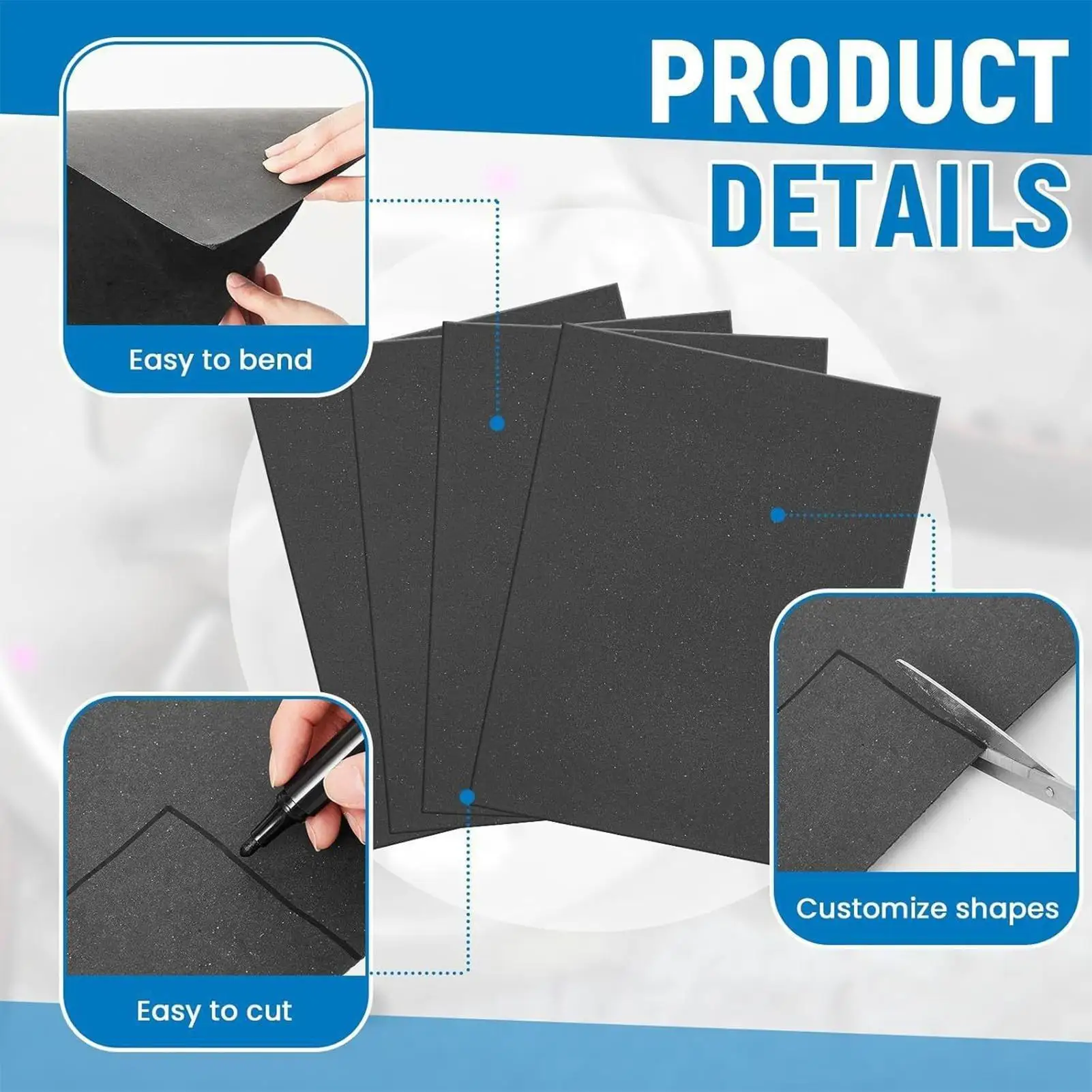 

Exhaust Gasket Material 6 Piece Oil Gasket Heat-Resistant Sheet 15 X 11.8 Inch For Automotive Car Motor Repair Lawn Mower