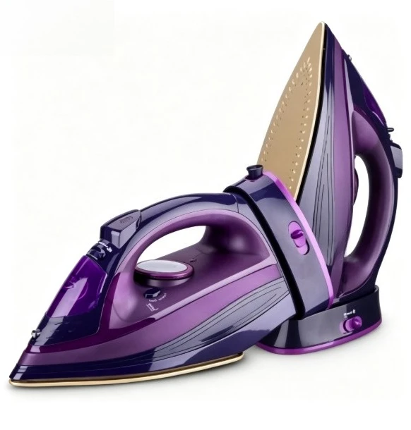 2400W Cordless Steam Iron High Power Ceramic Soleplate Garment Steamer 220V EU Plug Portable Wireless Clothes Ironing Station