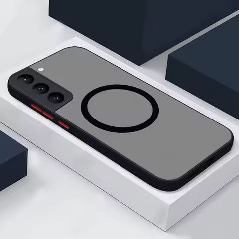 Matte Magnetic For Samsung Galaxy S23 S22 S21 S20 Ultra Plus FE A54 A53 A52 A32 A13 A34 4G 5G Case Frosted Wireless Charge Cover