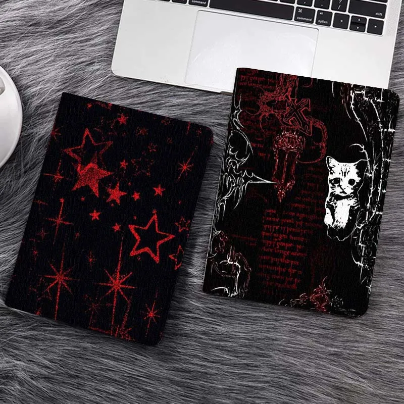 

Red Starry Cartoon Pattern Gift Tablet Case For Samsung Tab Galaxy S6 S11 A A7 A8 A9 A11 10.1 10.4 10.5 Plus Lite