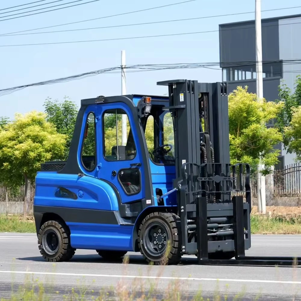 4 Ton Rough Terrain Electric Forklift 4x4 for Construction Site and Farm