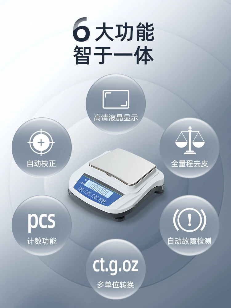 One-hundred-percent high-precision analysis of balance laboratory; accurate  scale  scales.