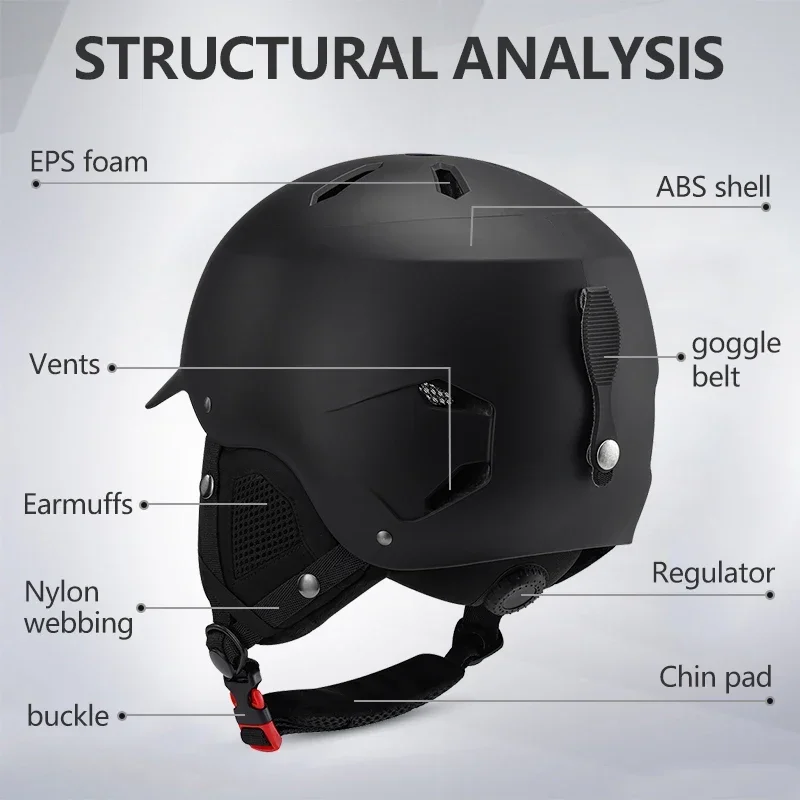 New Design OEM/ODM Professional Ski Helmet Ce En1077 Approval Ski Helmet For Adults Logo Customization