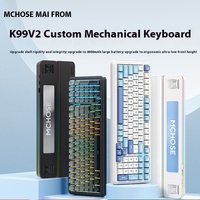 Mchose K99 V2 Customized Mechanical Gaming Keyboard Wireless Bluetooth Triple Mode Side Specialized For Esports