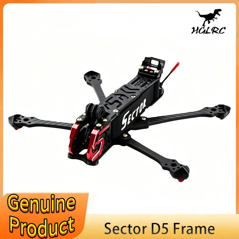 

HGLRC Sector X5 210mm Sector D5 225mm Carbon Fiber 5mm Arm for FPV Freestyle 5inch Analog Digital Drones